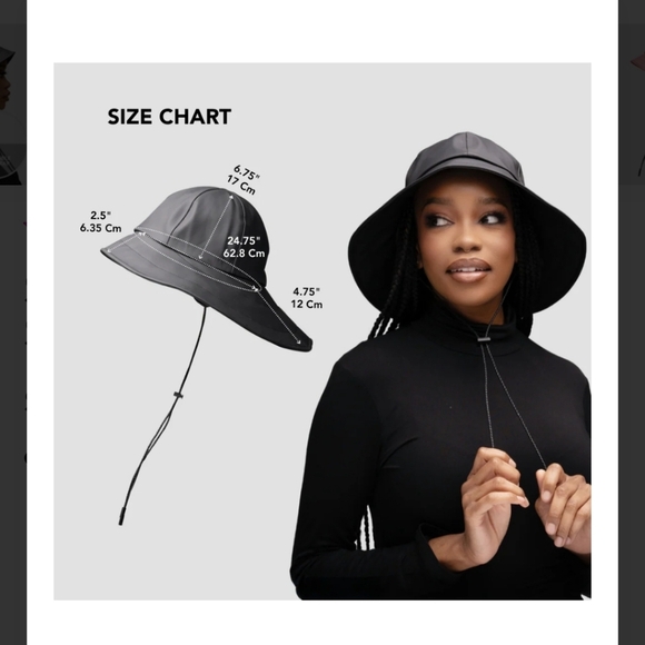 NEW Hairbrella Satin-Lined Waterproof Sou'wester Rain Hat - Picture 10 of 10